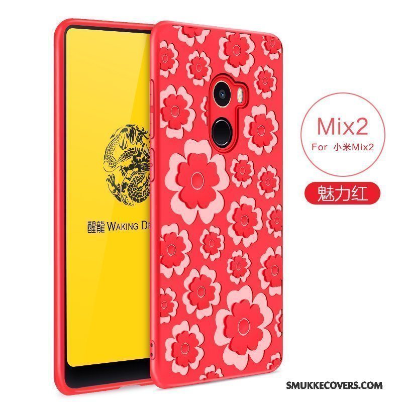 Etui Mi Mix 2 Beskyttelse Lyserød Anti-fald, Cover Mi Mix 2 Tasker Lille Sektion