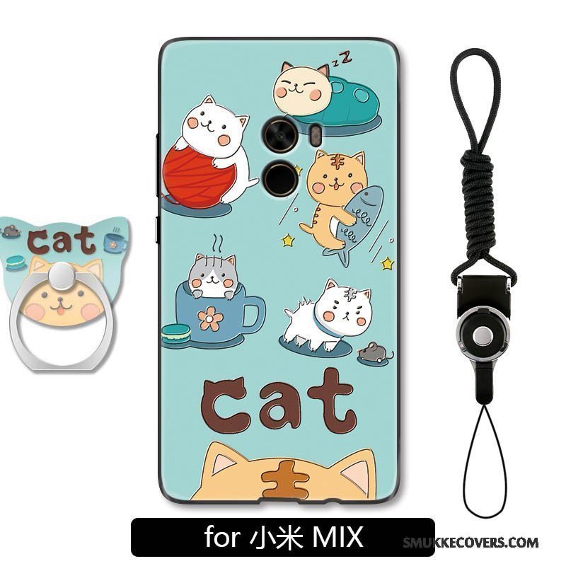 Etui Mi Mix 2 Beskyttelse Smuk Kat, Cover Mi Mix 2 Tasker Anti-fald Hængende Ornamenter