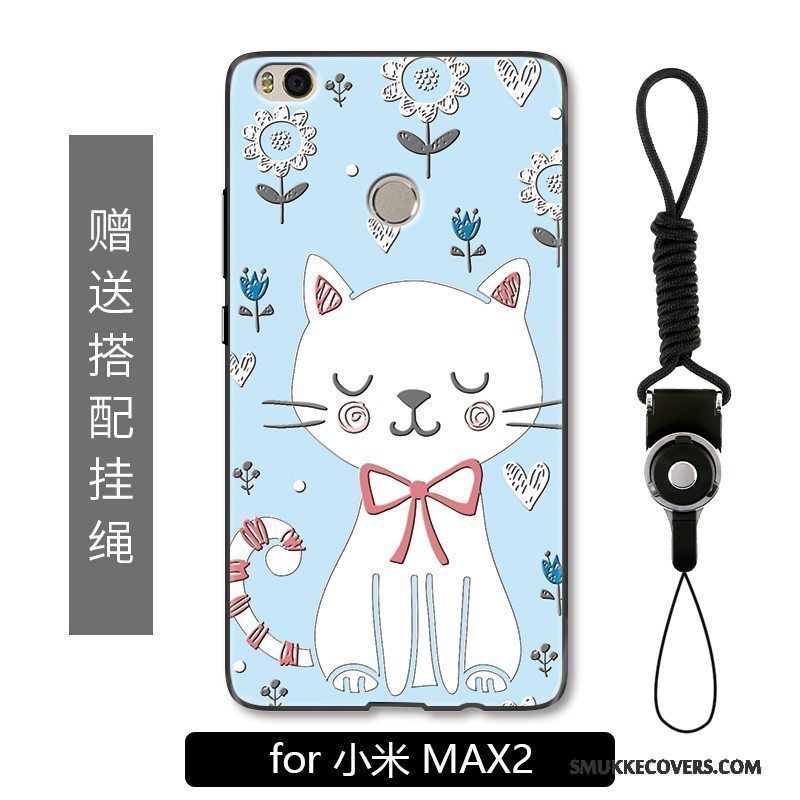 Etui Mi Mix 2 Beskyttelse Smuk Kat, Cover Mi Mix 2 Tasker Anti-fald Hængende Ornamenter