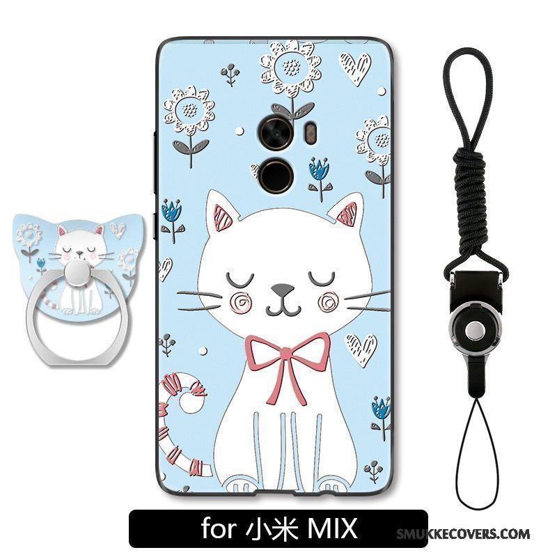 Etui Mi Mix 2 Beskyttelse Smuk Kat, Cover Mi Mix 2 Tasker Anti-fald Hængende Ornamenter
