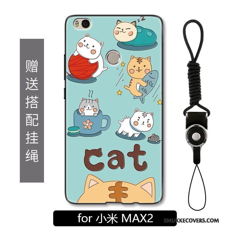 Etui Mi Mix 2 Beskyttelse Smuk Kat, Cover Mi Mix 2 Tasker Anti-fald Hængende Ornamenter