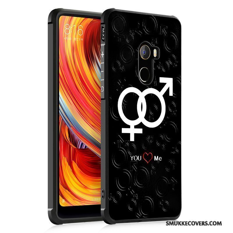 Etui Mi Mix 2 Beskyttelse Sort Af Personlighed, Cover Mi Mix 2 Blød Telefontrend