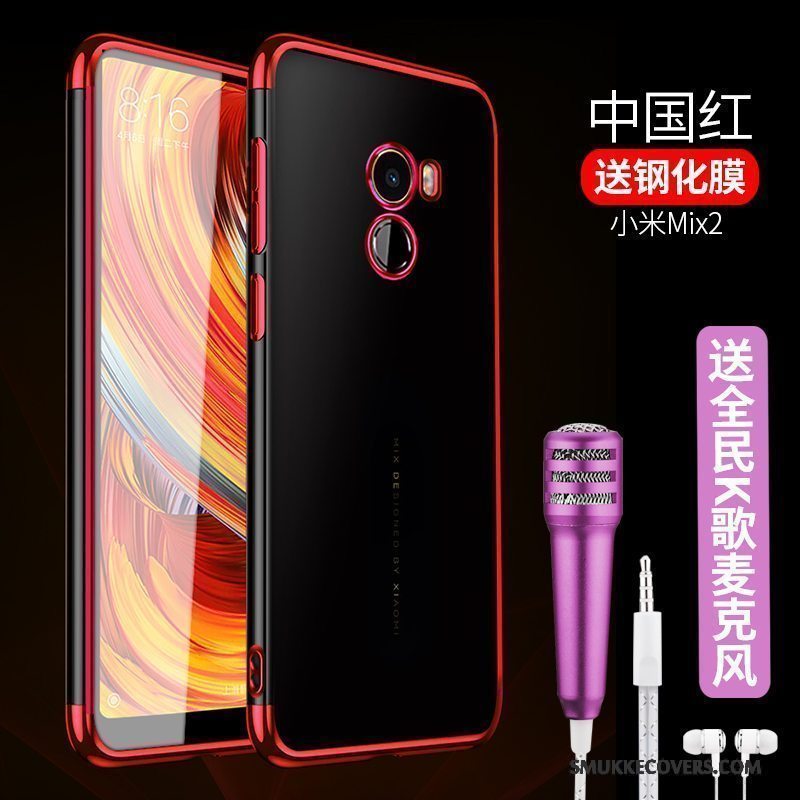 Etui Mi Mix 2 Beskyttelse Telefonlille Sektion, Cover Mi Mix 2 Blød Anti-fald Gennemsigtig