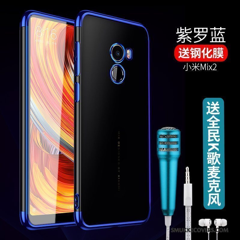 Etui Mi Mix 2 Beskyttelse Telefonlille Sektion, Cover Mi Mix 2 Blød Anti-fald Gennemsigtig