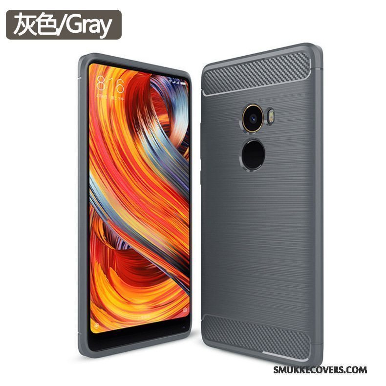 Etui Mi Mix 2 Blød Anti-fald Grøn, Cover Mi Mix 2 Tasker Nubuck Telefon