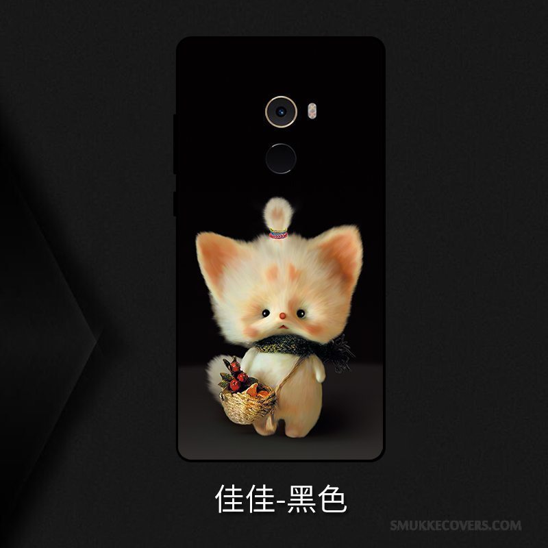 Etui Mi Mix 2 Cartoon Nubuck Lille Sektion, Cover Mi Mix 2 Tasker Anti-fald Telefon