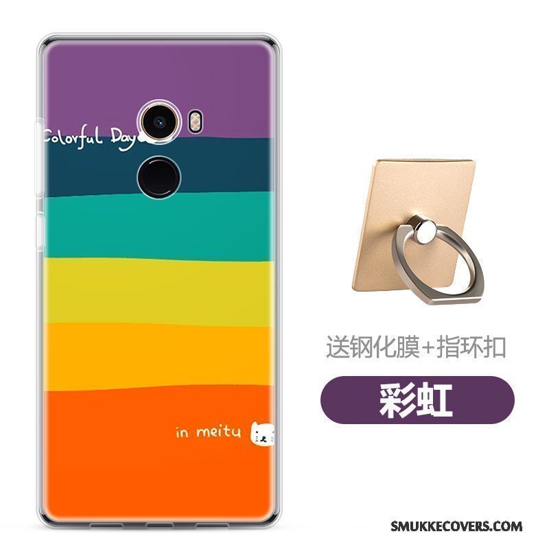 Etui Mi Mix 2 Cartoon Smuk Telefon, Cover Mi Mix 2 Tasker Lille Sektion Anti-fald