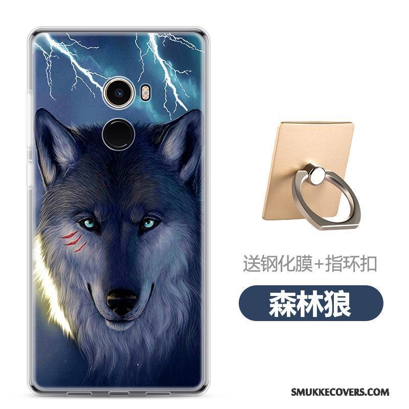 Etui Mi Mix 2 Cartoon Smuk Telefon, Cover Mi Mix 2 Tasker Lille Sektion Anti-fald