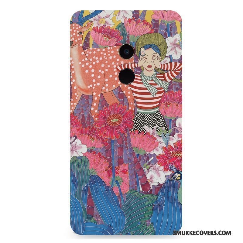 Etui Mi Mix 2 Farve Farve Vind, Cover Mi Mix 2 Beskyttelse Blomster Telefon