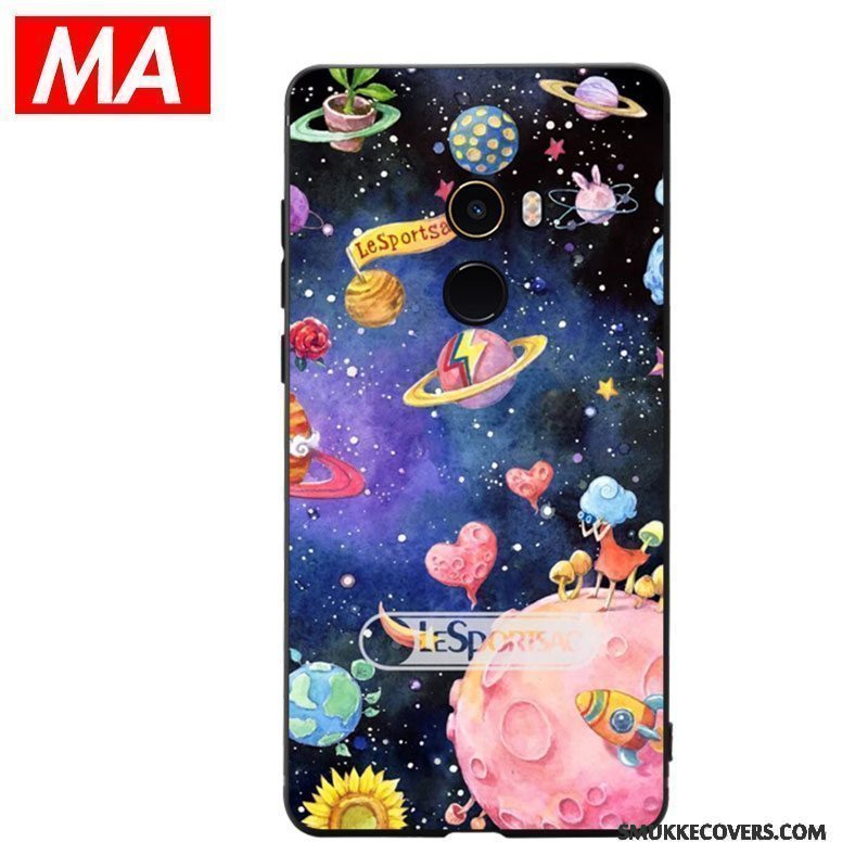 Etui Mi Mix 2 Farve Planet Abstrakt, Cover Mi Mix 2 Blød Lille Sektion Af Personlighed