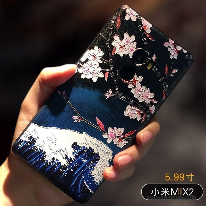 Etui Mi Mix 2 Kreativ Gul Telefon, Cover Mi Mix 2 Silikone Af Personlighed Lille Sektion