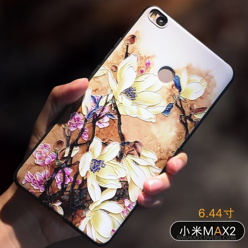 Etui Mi Mix 2 Kreativ Gul Telefon, Cover Mi Mix 2 Silikone Af Personlighed Lille Sektion