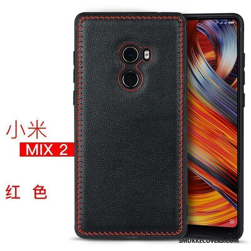 Etui Mi Mix 2 Kreativ Lille Sektion Sort, Cover Mi Mix 2 Beskyttelse Telefoneuropa