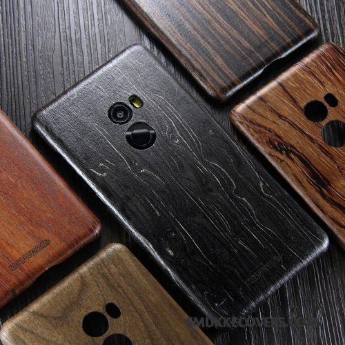 Etui Mi Mix 2 Massivt Træ Lille Sektion Telefon, Cover Mi Mix 2 Beskyttelse Trendy Træ