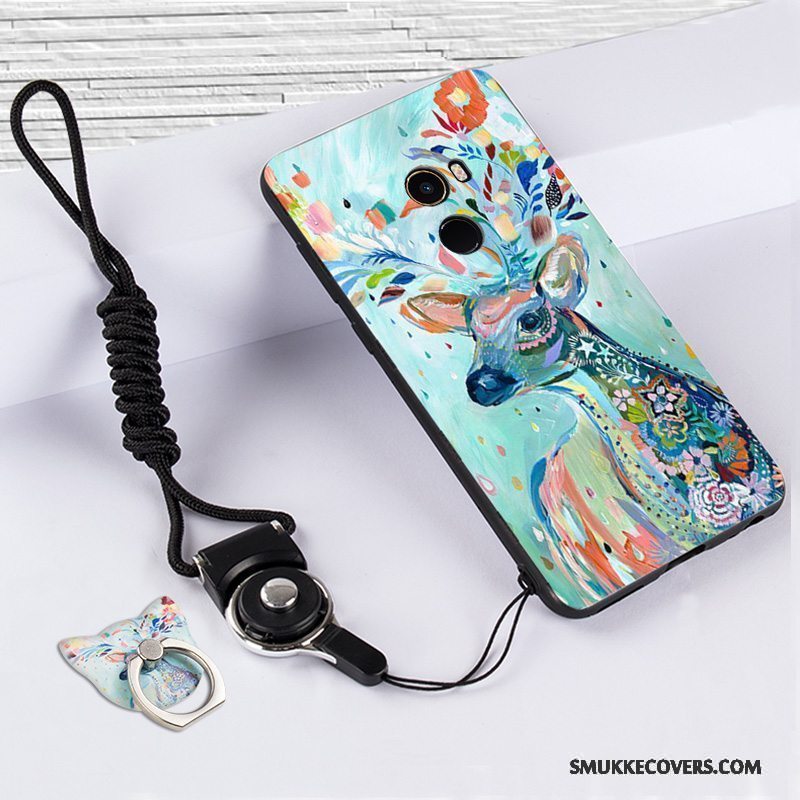 Etui Mi Mix 2 Relief Af Personlighed Hvid, Cover Mi Mix 2 Beskyttelse Telefonanti-fald