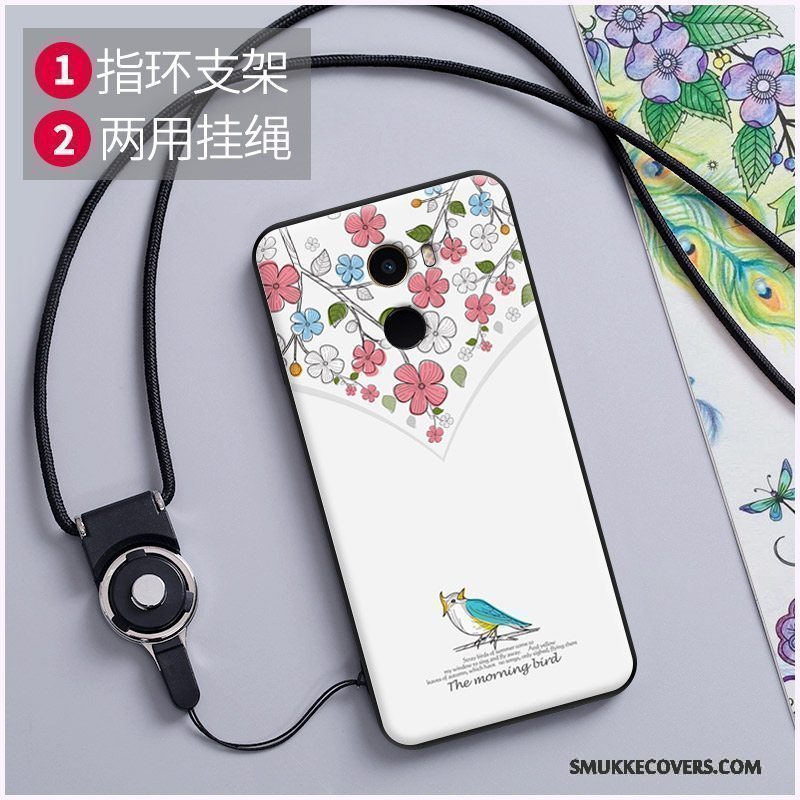 Etui Mi Mix 2 Relief Ulv Telefon, Cover Mi Mix 2 Cartoon Hængende Ornamenter Mønster