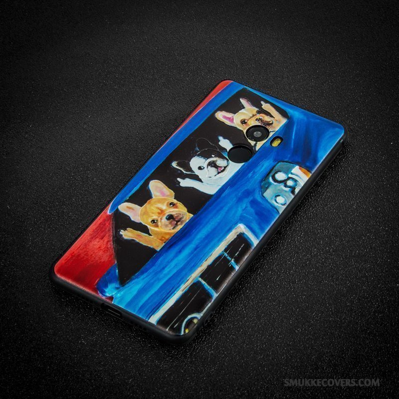 Etui Mi Mix 2 Silikone Telefonhund, Cover Mi Mix 2 Farve Anti-fald Trend