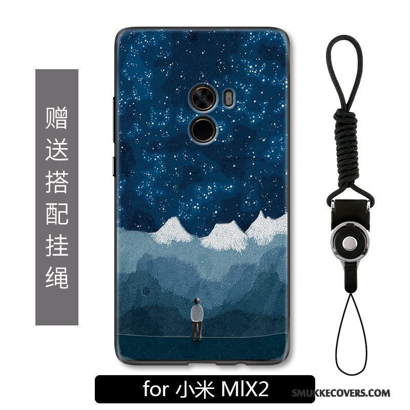 Etui Mi Mix 2 Tasker Anti-fald Lille Sektion, Cover Mi Mix 2 Relief Gul Af Personlighed