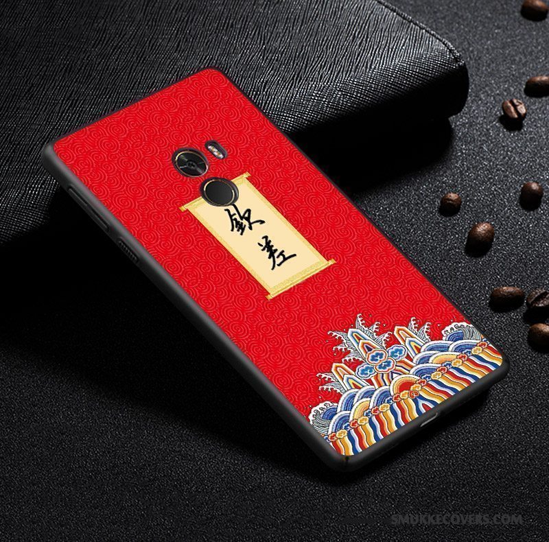 Etui Mi Mix 2 Tasker Lille Sektion Telefon, Cover Mi Mix 2 Kreativ Anti-fald Kinesisk Stil