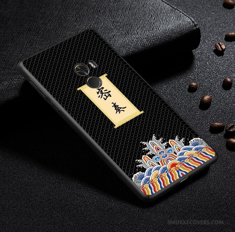 Etui Mi Mix 2 Tasker Lille Sektion Telefon, Cover Mi Mix 2 Kreativ Anti-fald Kinesisk Stil