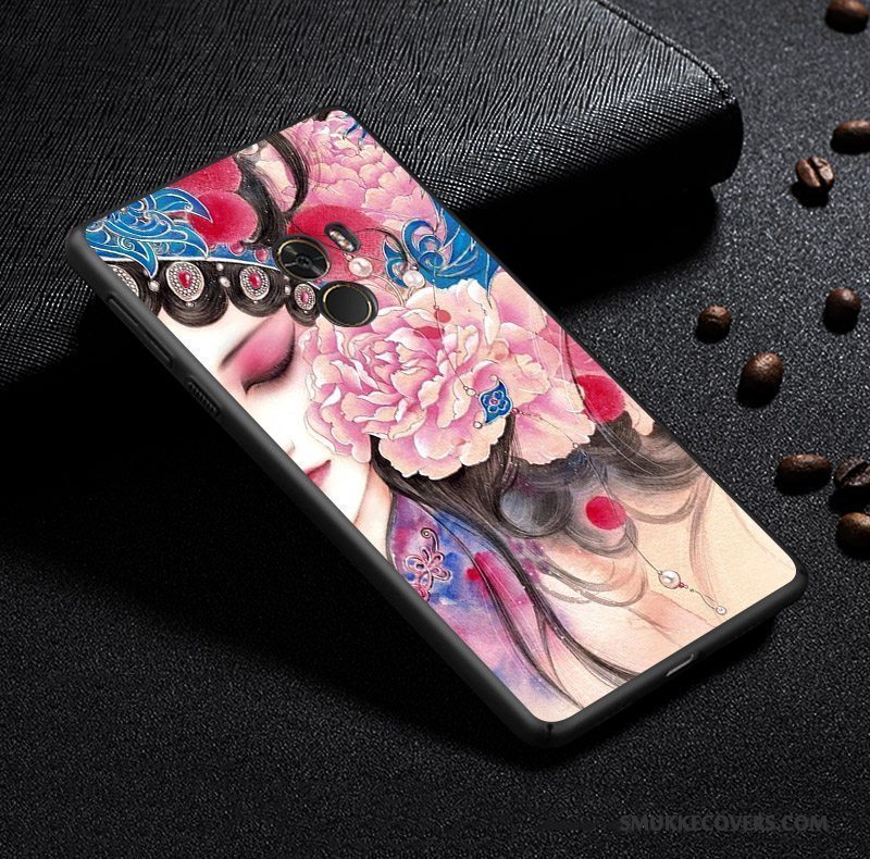 Etui Mi Mix 2 Tasker Lille Sektion Telefon, Cover Mi Mix 2 Kreativ Anti-fald Kinesisk Stil