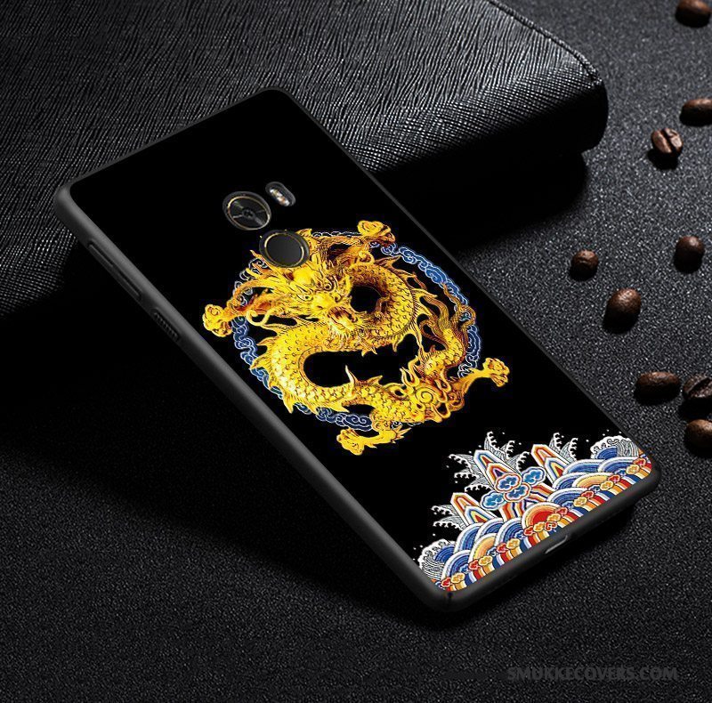 Etui Mi Mix 2 Tasker Lille Sektion Telefon, Cover Mi Mix 2 Kreativ Anti-fald Kinesisk Stil