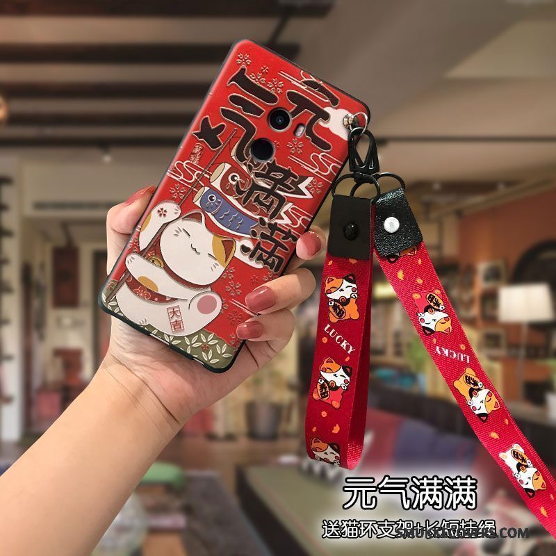 Etui Mi Mix 2 Tasker Lille Sektion Trend, Cover Mi Mix 2 Cartoon Smuk Anti-fald