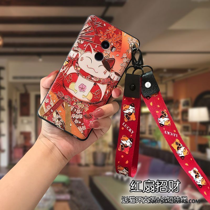 Etui Mi Mix 2 Tasker Lille Sektion Trend, Cover Mi Mix 2 Cartoon Smuk Anti-fald