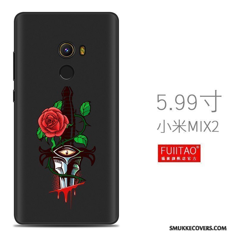 Etui Mi Mix 2 Tasker Nubuck Lille Sektion, Cover Mi Mix 2 Silikone Telefonaf Personlighed