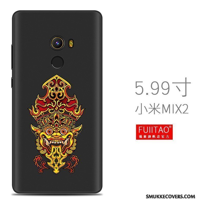 Etui Mi Mix 2 Tasker Nubuck Lille Sektion, Cover Mi Mix 2 Silikone Telefonaf Personlighed