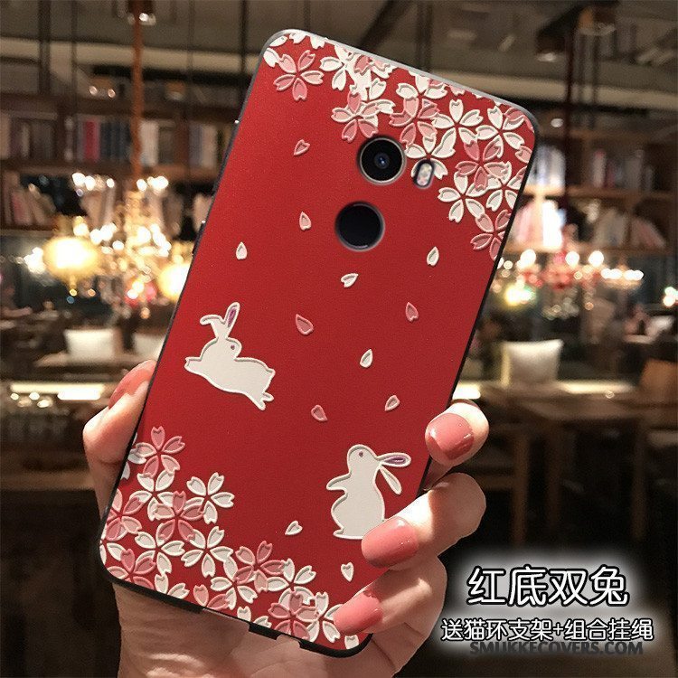 Etui Mi Mix 2 Tasker Smuk Lille Sektion, Cover Mi Mix 2 Cartoon Kinesisk Stil Hængende Ornamenter