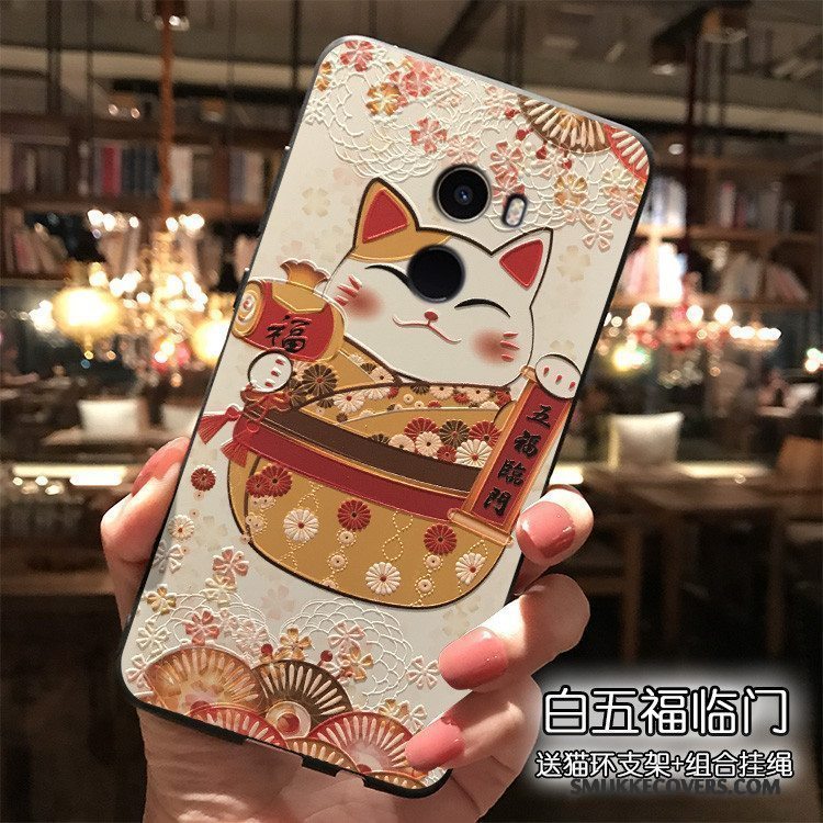 Etui Mi Mix 2 Tasker Smuk Lille Sektion, Cover Mi Mix 2 Cartoon Kinesisk Stil Hængende Ornamenter