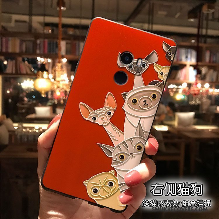 Etui Mi Mix 2 Tasker Telefonsmuk, Cover Mi Mix 2 Cartoon Ny Super Sødt