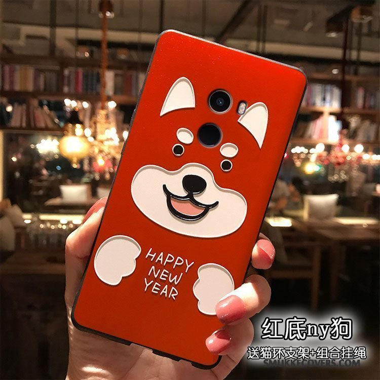 Etui Mi Mix 2 Tasker Telefonsmuk, Cover Mi Mix 2 Cartoon Ny Super Sødt