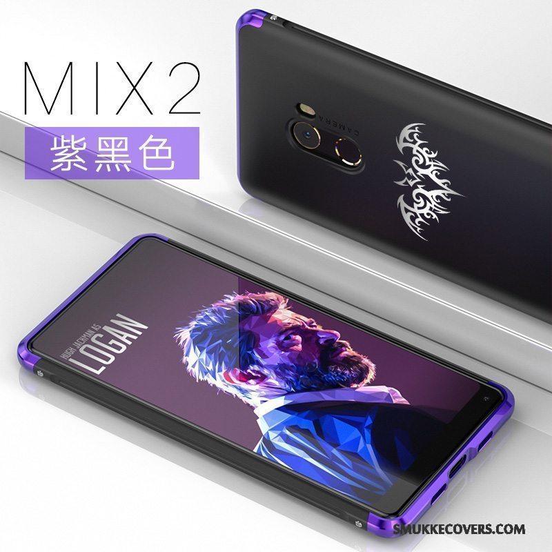 Etui Mi Mix 2 Tasker Trend Lille Sektion, Cover Mi Mix 2 Kreativ Anti-fald Rød