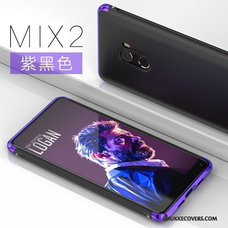 Etui Mi Mix 2 Tasker Trend Lille Sektion, Cover Mi Mix 2 Kreativ Anti-fald Rød