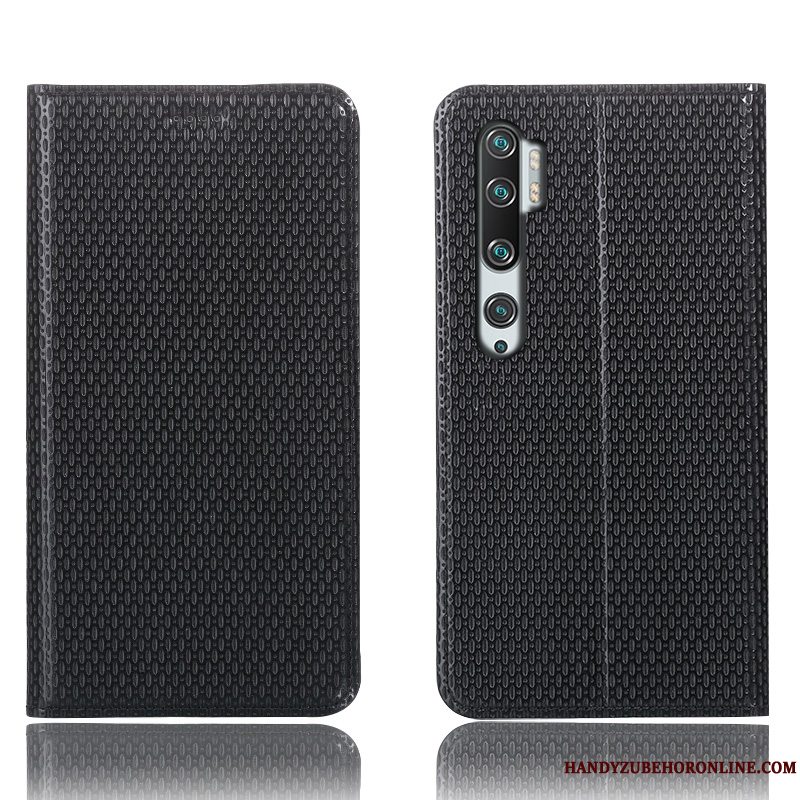 Etui Mi Note 10 Beskyttelse Anti-fald Mønster, Cover Mi Note 10 Tasker Telefoncyan