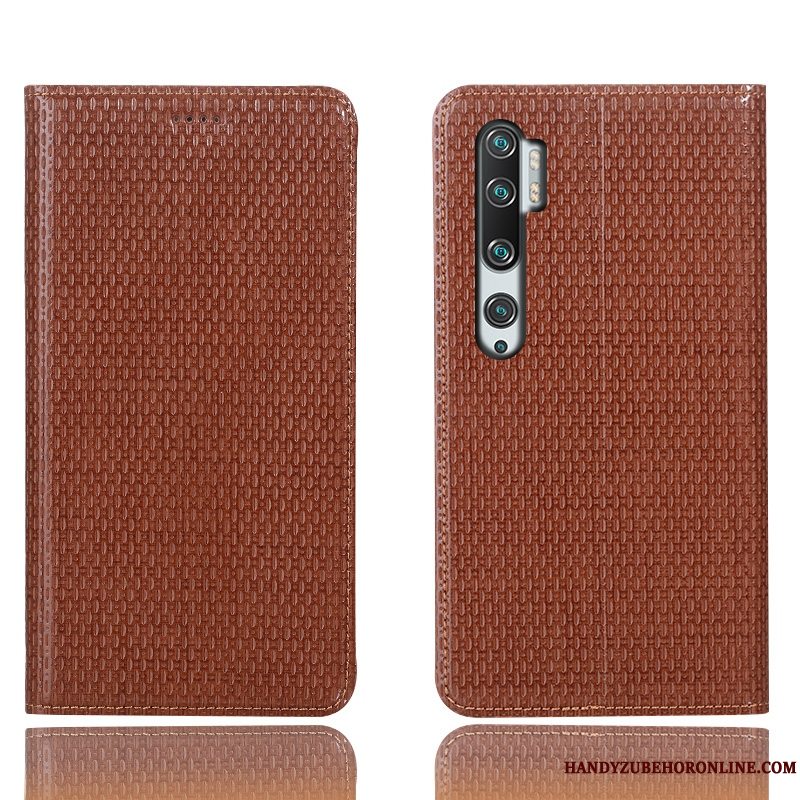 Etui Mi Note 10 Beskyttelse Anti-fald Mønster, Cover Mi Note 10 Tasker Telefoncyan