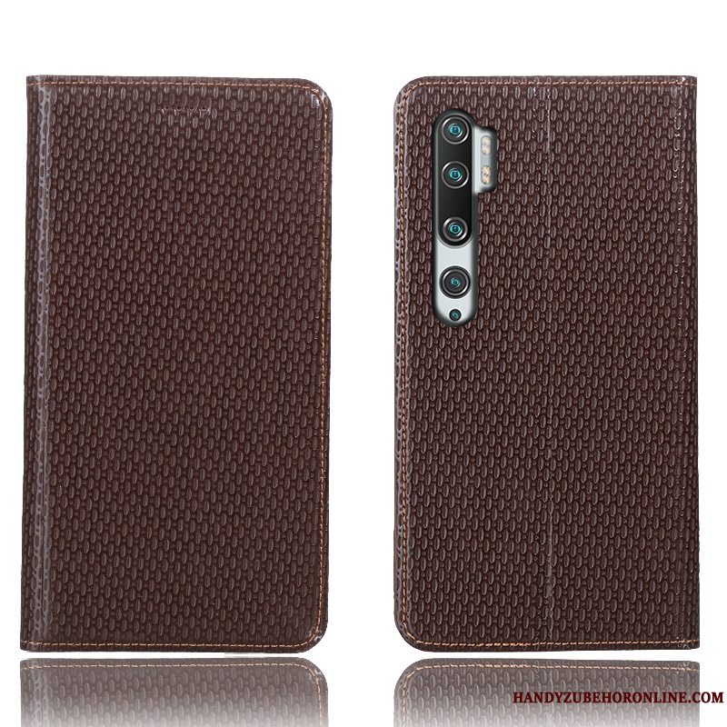 Etui Mi Note 10 Beskyttelse Anti-fald Mønster, Cover Mi Note 10 Tasker Telefoncyan