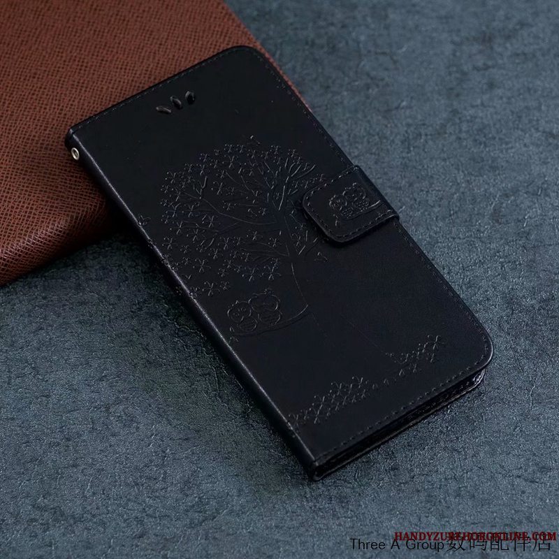 Etui Mi Note 10 Beskyttelse Smuk Kort, Cover Mi Note 10 Folio Lille Sektion Lilla