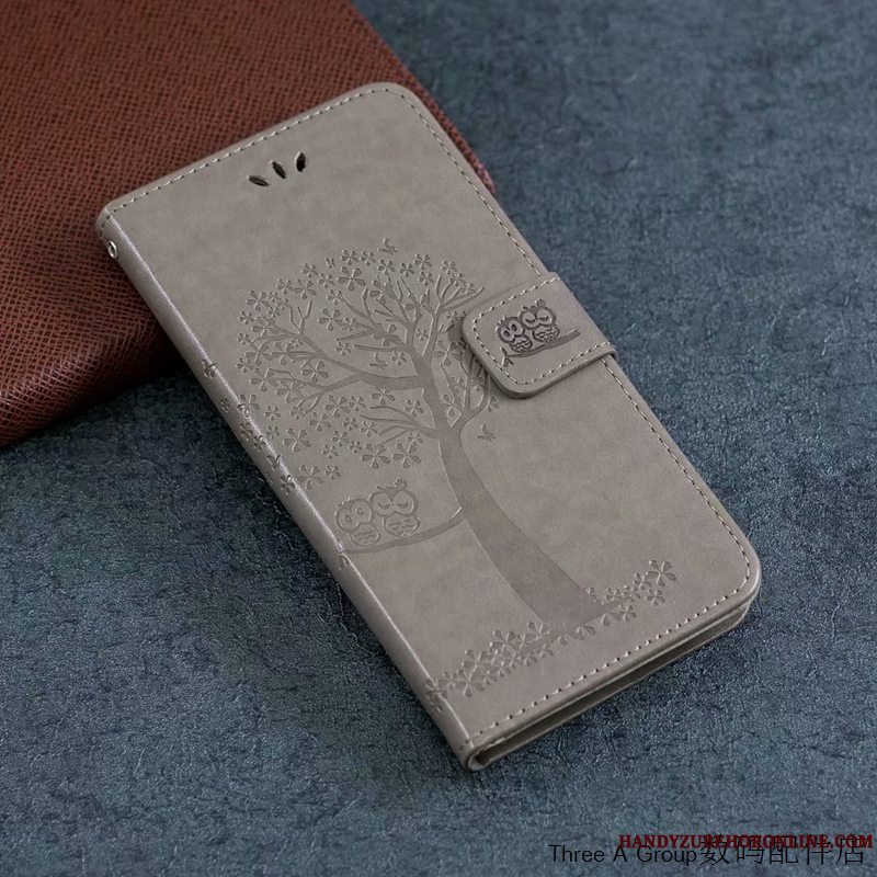 Etui Mi Note 10 Beskyttelse Smuk Kort, Cover Mi Note 10 Folio Lille Sektion Lilla