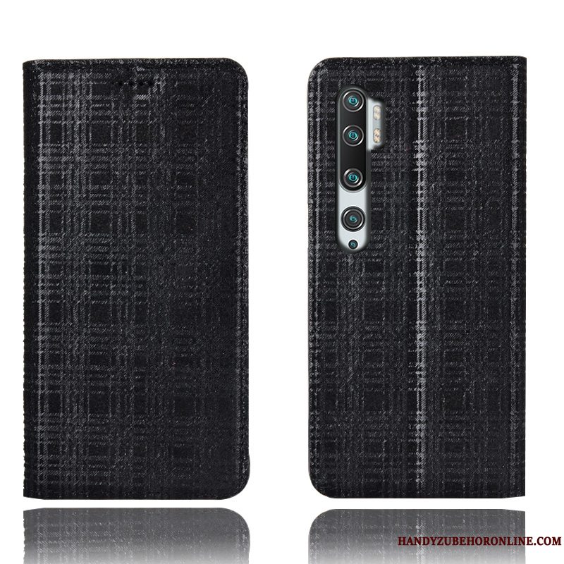 Etui Mi Note 10 Folio Ternede Telefon, Cover Mi Note 10 Tasker Mønster Lille Sektion