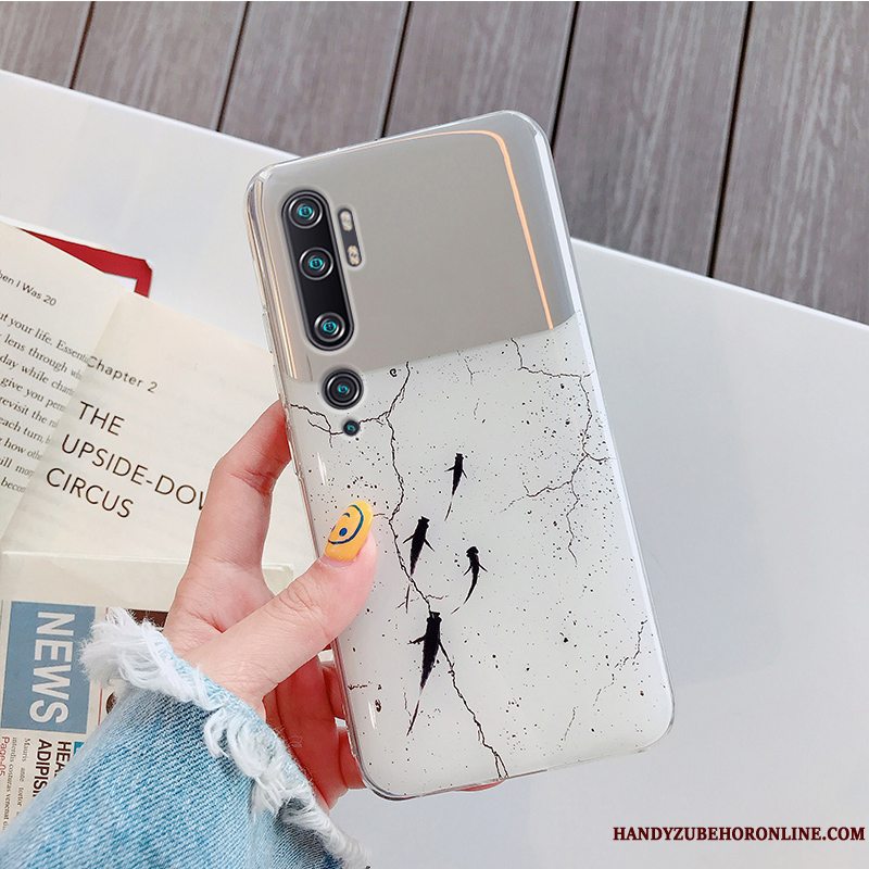 Etui Mi Note 10 Mode Skærmbeskyttelse Hærdning, Cover Mi Note 10 Kreativ Lille Sektion Af Personlighed