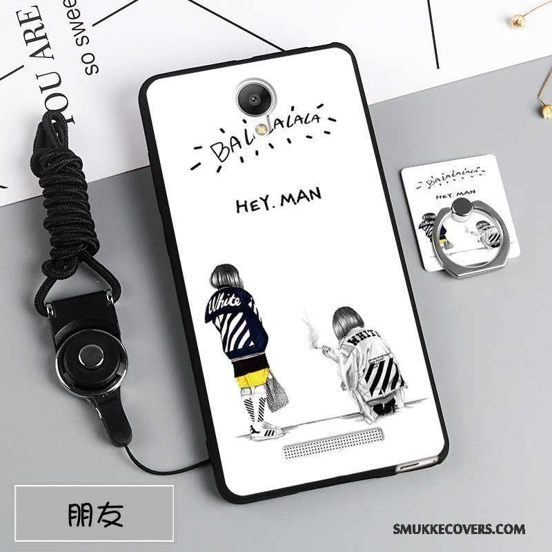 Etui Mi Note 2 Blød Anti-fald Blå, Cover Mi Note 2 Silikone Hængende Ornamenter Lille Sektion