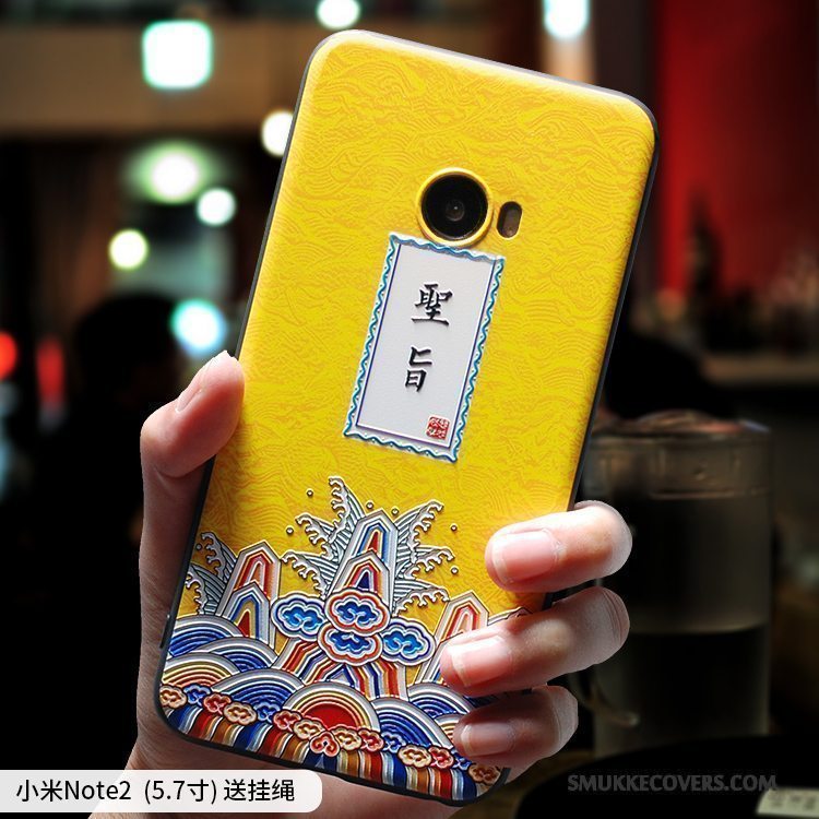 Etui Mi Note 2 Blød Anti-fald Elskeren, Cover Mi Note 2 Tasker Rød Morsom