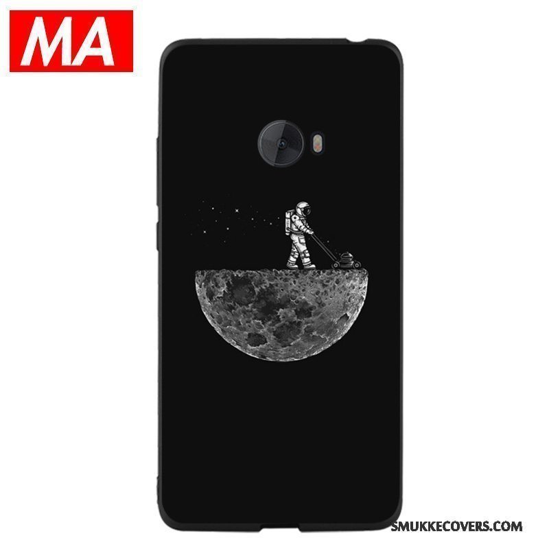 Etui Mi Note 2 Blød Sort Telefon, Cover Mi Note 2 Silikone Lille Sektion