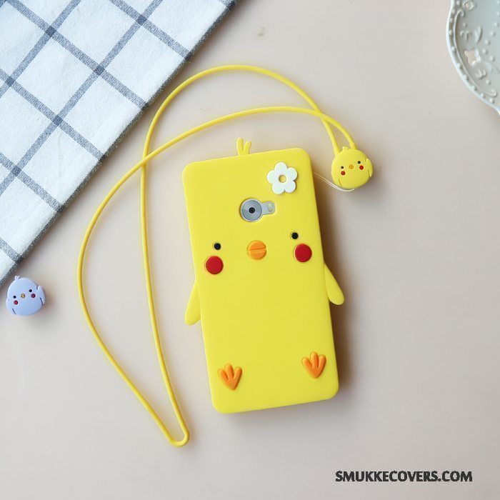 Etui Mi Note 2 Cartoon Hængende Ornamenter Trend, Cover Mi Note 2 Beskyttelse Rød Pulver