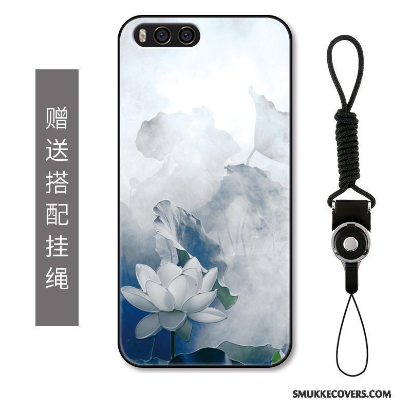 Etui Mi Note 2 Luksus Blomster Telefon, Cover Mi Note 2 Beskyttelse Sort Kunst