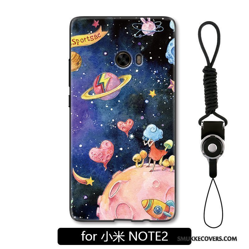 Etui Mi Note 2 Relief Telefonfarverig, Cover Mi Note 2 Tasker Lille Sektion Af Personlighed