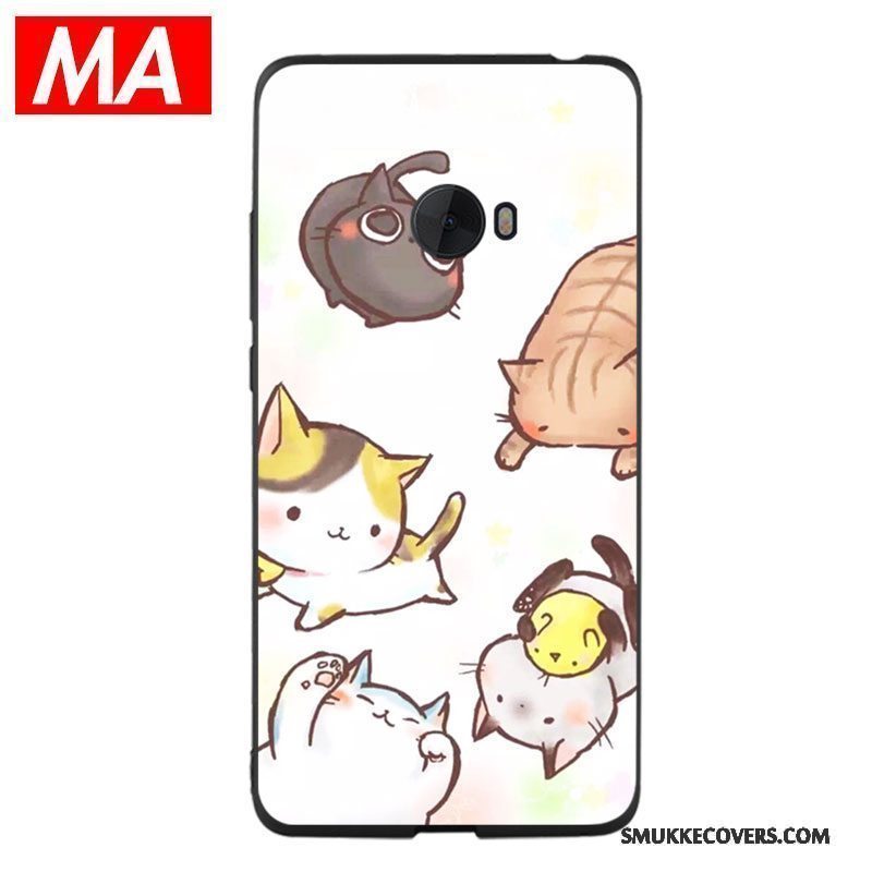 Etui Mi Note 2 Silikone Kat Håndmalet, Cover Mi Note 2 Kreativ Telefonmorsom